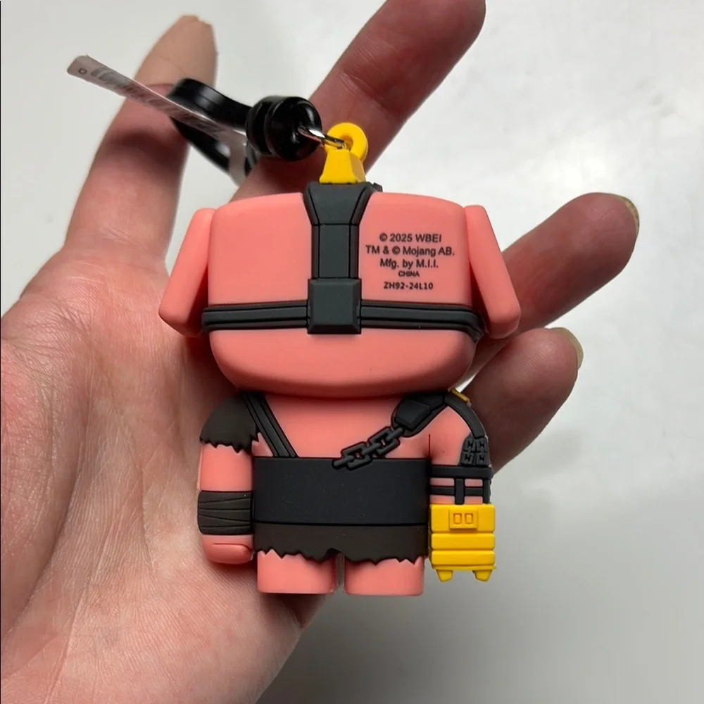 Mojang Minecraft‎ movie piglin bag clip keychain